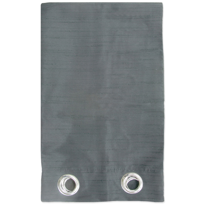 Rideaux de polyester Otto, gris, 2 panneaux