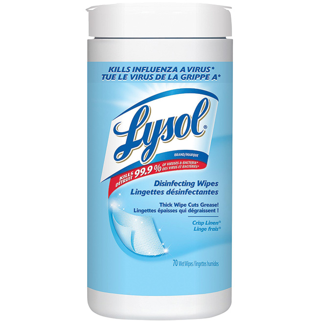 Paquet de 70 lingettes désinfectantes tout usage