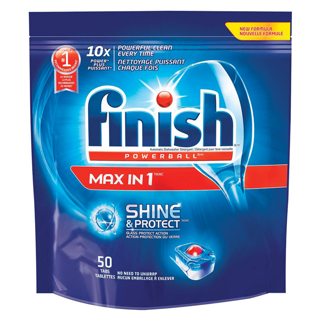 Détergent pour lave-vaisselle « max en 1 » 50 tablettes