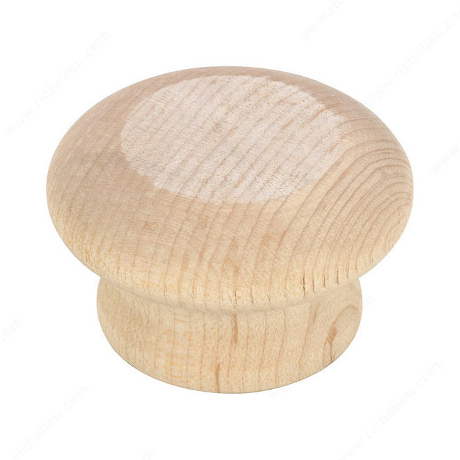 Bouton en érable non fini