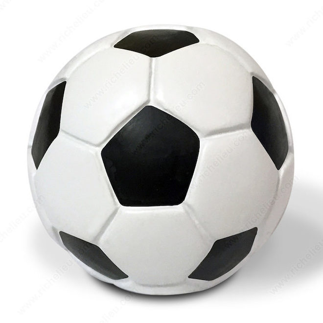 Bouton « éclectique » en polyester ballon de soccer