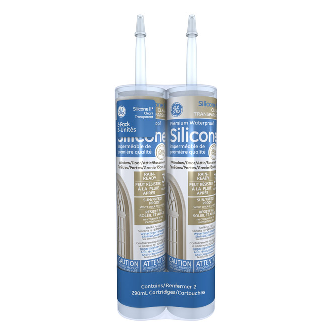 Scellant pour porte et fenêtre «Silicone II» - Clair