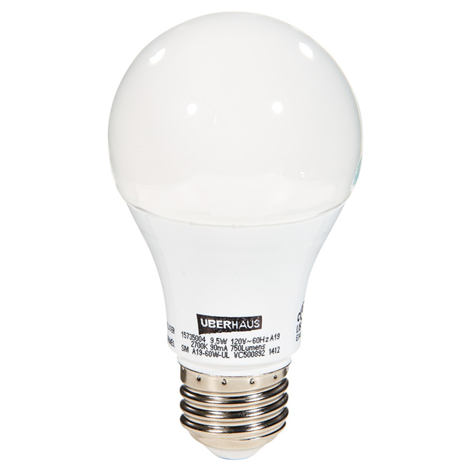 9.5-W A19 LED Bulb - Pack of 2