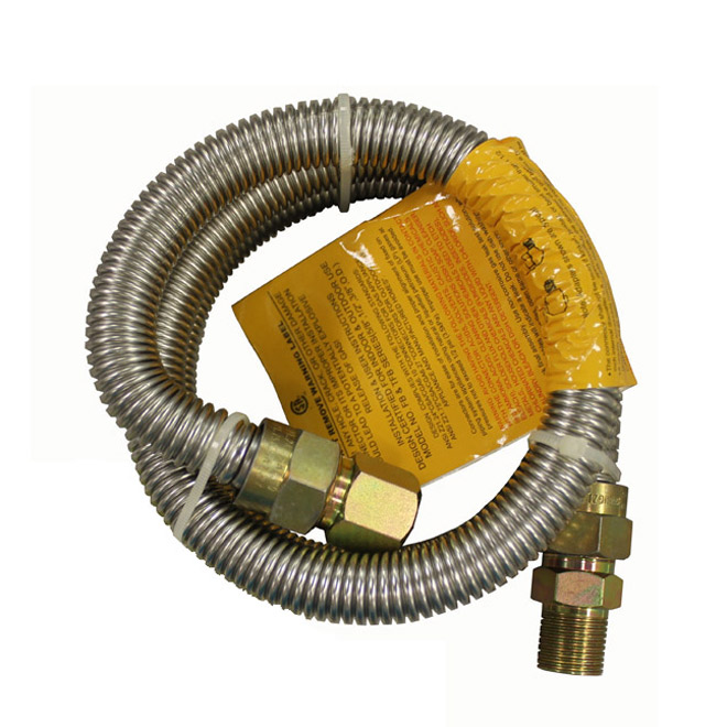 Gas Connector - Ranges - 1/2" x 1/2" x 48" - MIP x FIP