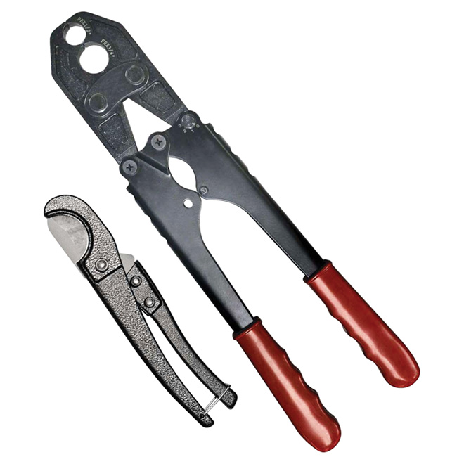 Combo outil à sertir et coupe-tuyaux