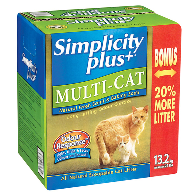 "Simplicity Plus" Cat Litter - 13.2 kg