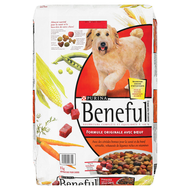 Nourriture sèche pour chien «Beneful» 8Kg - Boeuf original