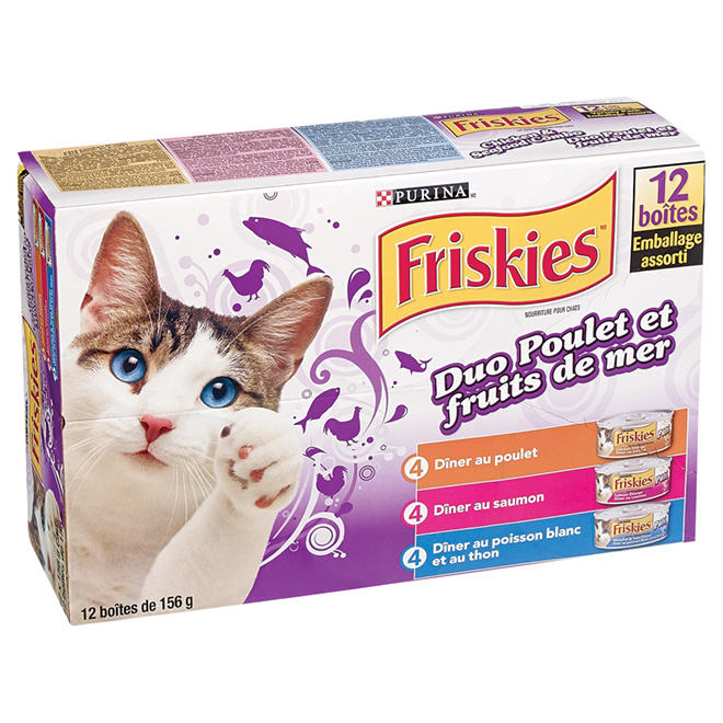 Nourriture pour chat Poulet et fruit de mer - Boîte de 12