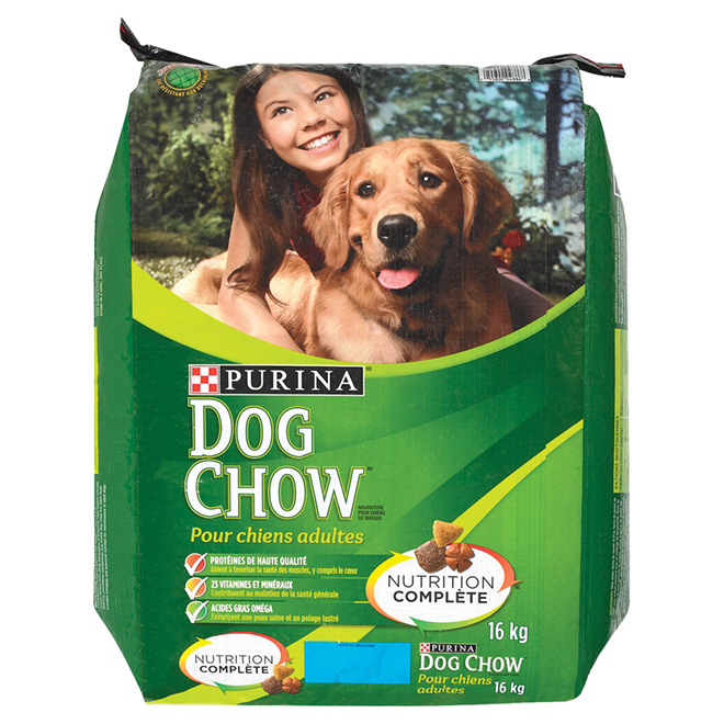 Nourriture sèche pour chien « Dog Chow » avec du vrai boeuf