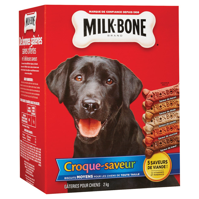 Biscuits moyens pour chiens « Croque-Saveur », 2 kg