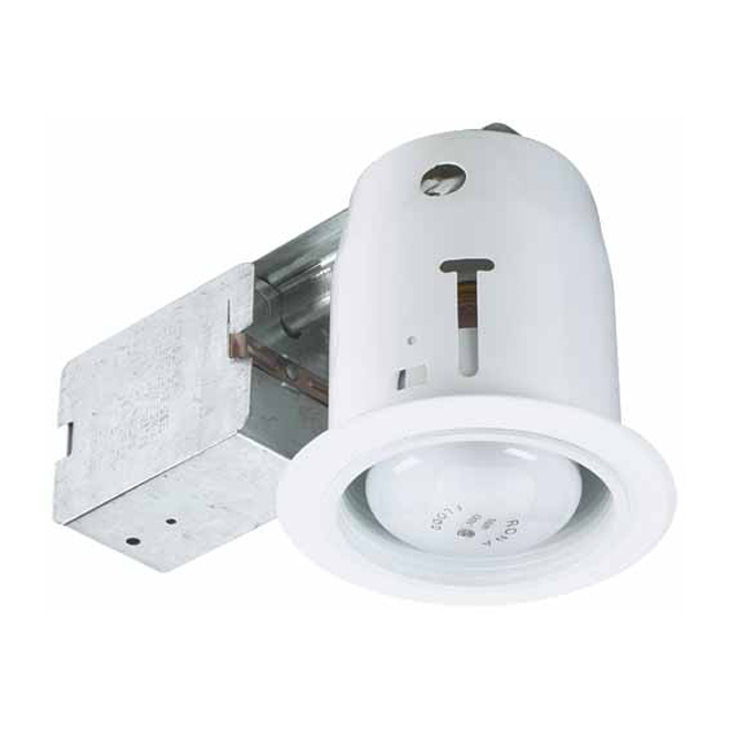 Recessed Fixture 3 7/8" with White Baffle