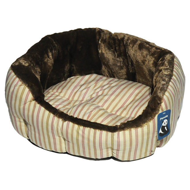 Lit pour chien, 55 cm, beige/brun