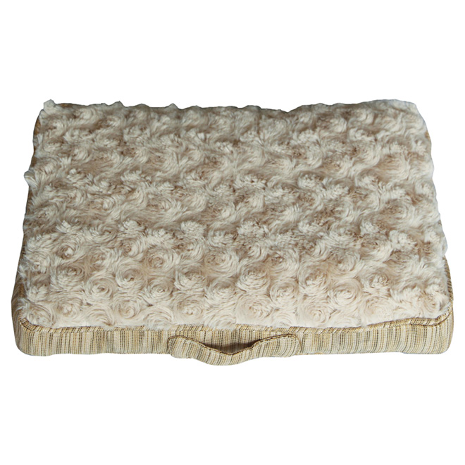Dog Pet Bed - 35" - Beige/Gold