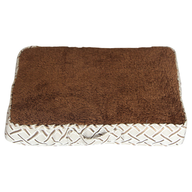 Lit pour chien, 35 po, beige/brun