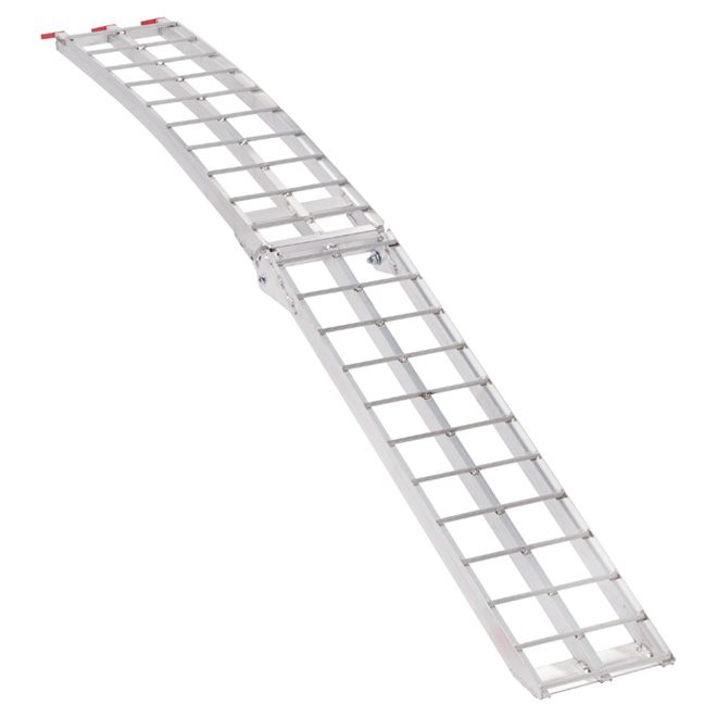Rampe de chargement arquée et repliable en aluminium