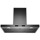 Range Hood Chimney - 430CFM - 30'' - Black Stainless Steel