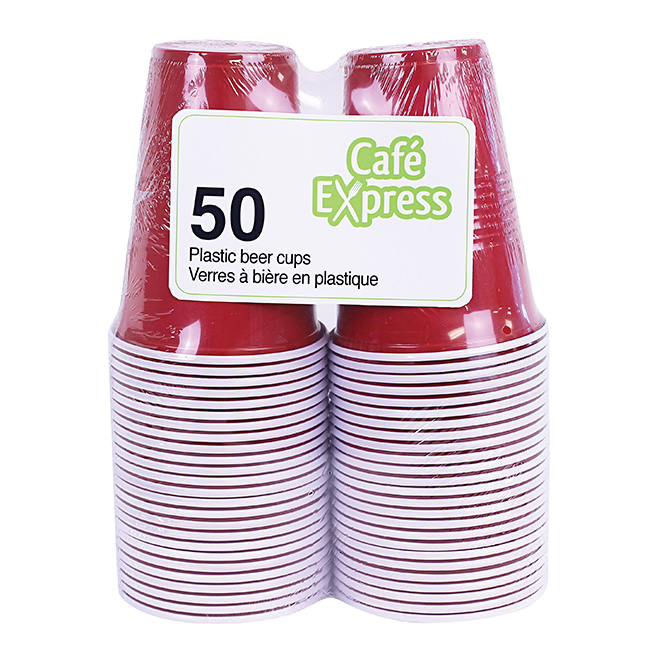 Paquet de 50 verres à bière jetables