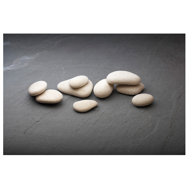 Polished Landscape Rocks 1"-2" - White