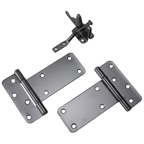 Ensemble de quincaillerie pour portail - Noir