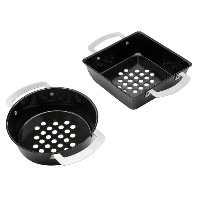 Set of 2 Mini Wok for BBQ