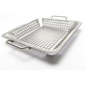 Wok pour barbecue, acier inoxydable, 12