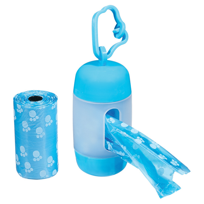Distributeur de sacs et sacs à déjections, 2 rouleaux