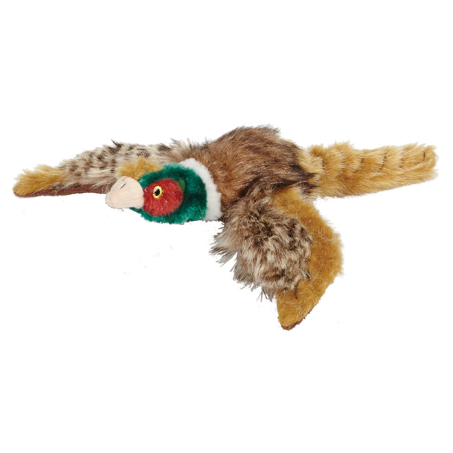 Jouet en peluche pour chiens, faisan