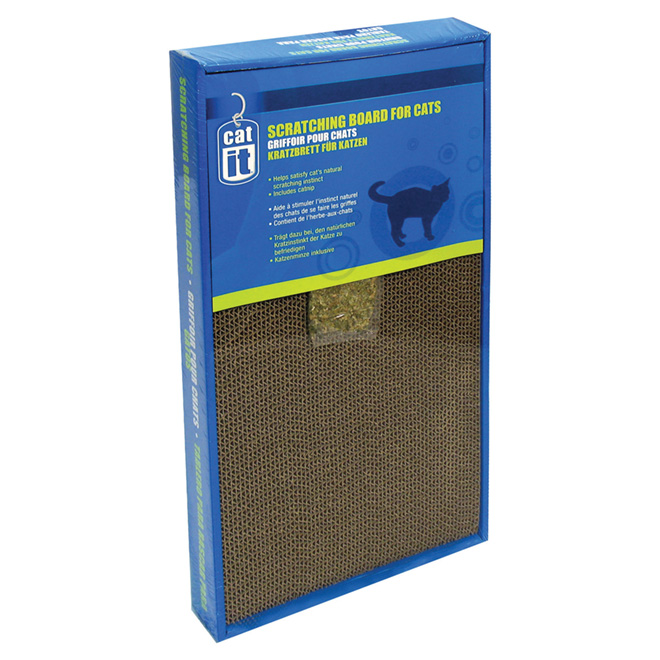 Griffoir pour chat avec herbe à chat