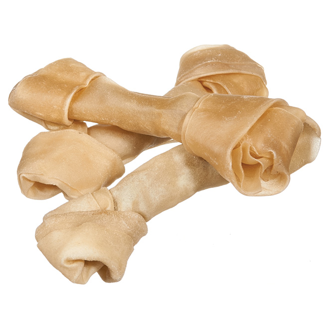 Os noués en cuir brut, 8"-9", paquet de 3