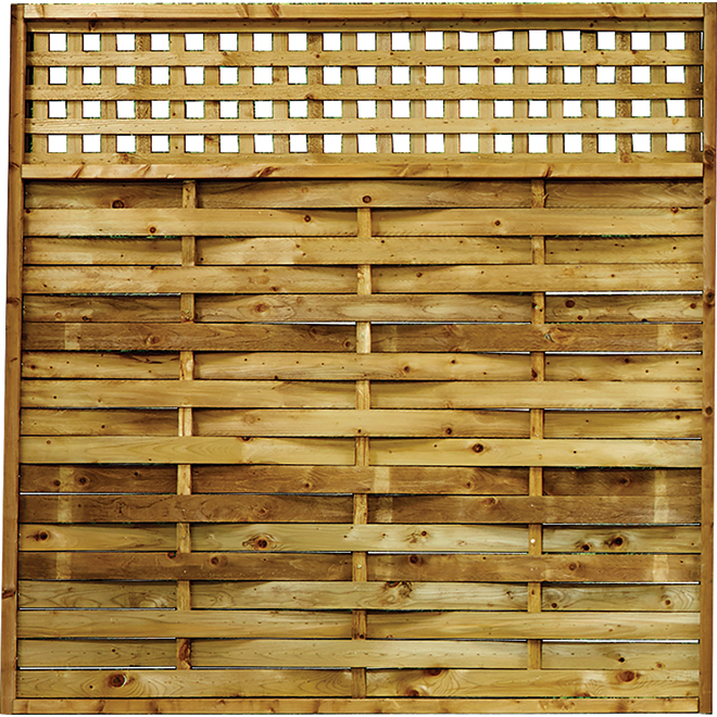 Clôture pré-assemblée «Urbain» 6 x 6 pi