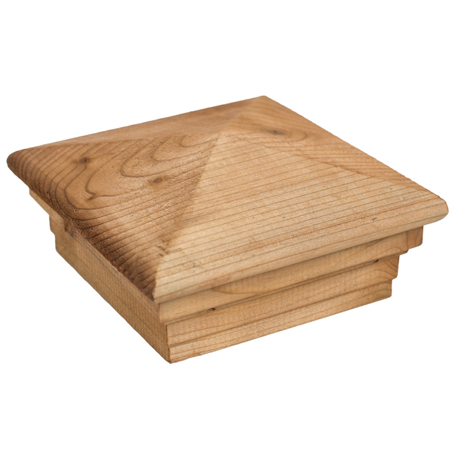 Treated Wood Post Cap - Pyramid