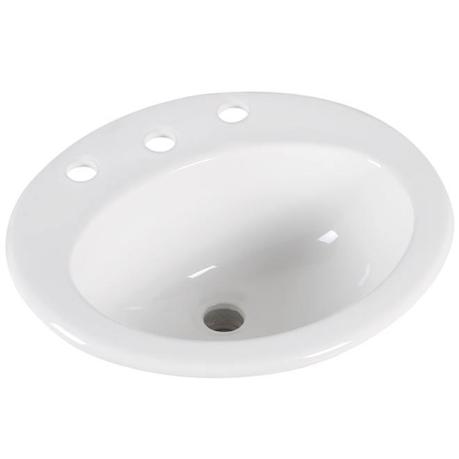 Drop-in Lavatory - Oval - 20" x 16 7/8" - White