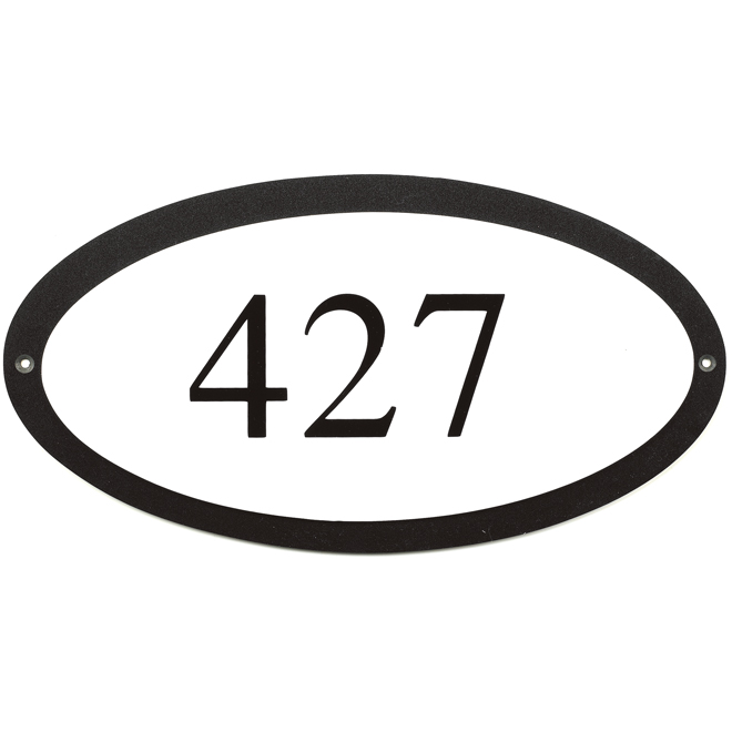 Address Plate - "Classic" Oval Address Plate
