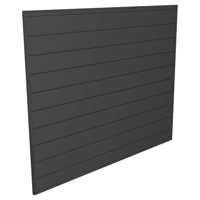 Panneau mural en PCV 4 pi x 4 pi x 0,6 po, charbon