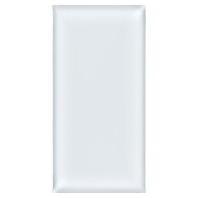 Glass Brick Wall Tile - Super Shiny White