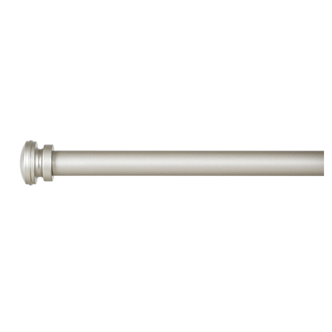 Adjustable Curtain Rod - "Tapa" - 48" to 88" - Nickel