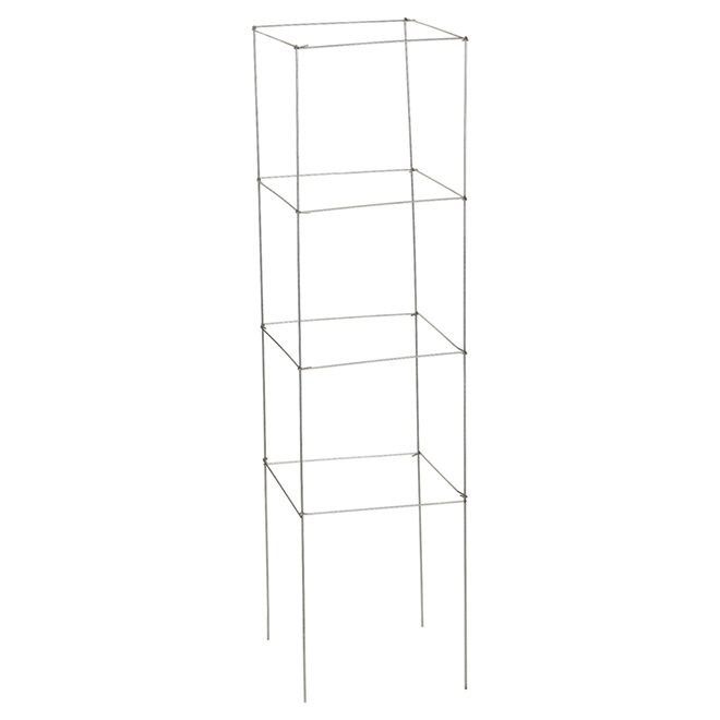 Cage carrée en acier galvanisé pour tomates et plants, 46 po