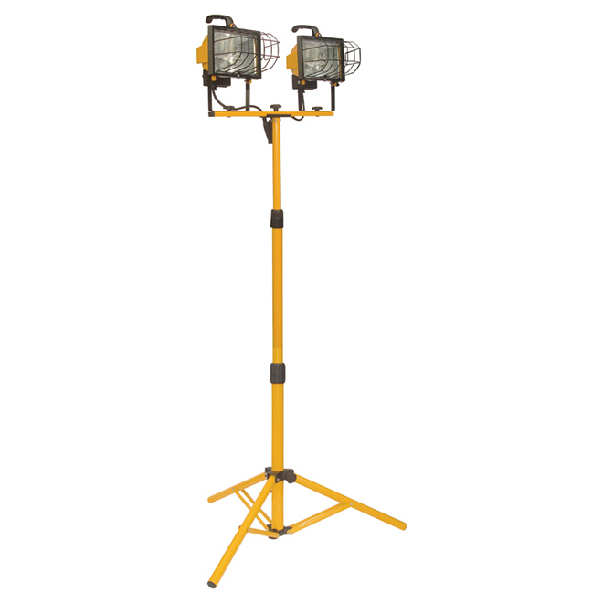 Lampe de travail halogène à trépied, 2 x 500 W, 67 3/4 po