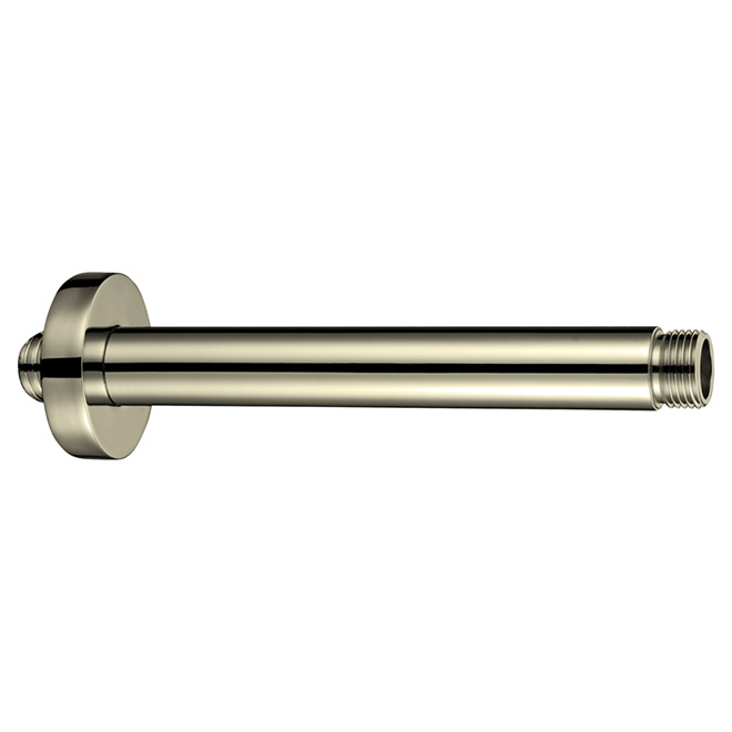 Bras de douche, rond, plafond, 11 7/16", nickel