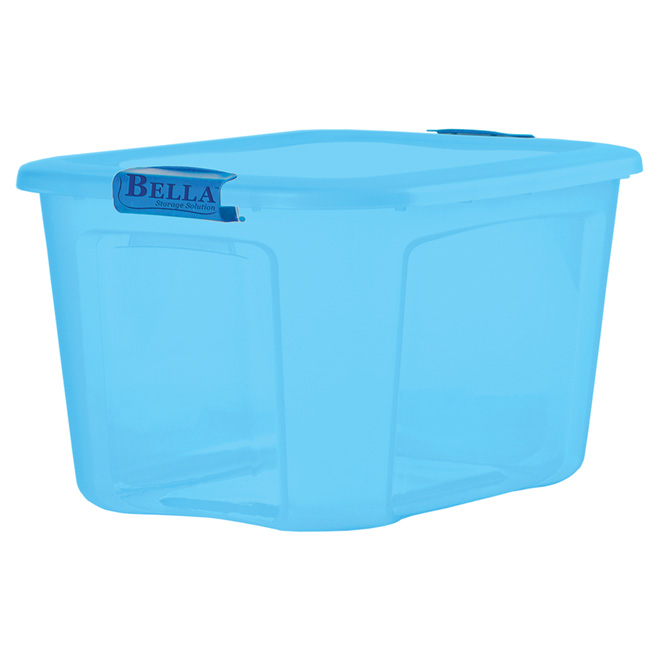 Bac de rangement, 37,8 l, bleu