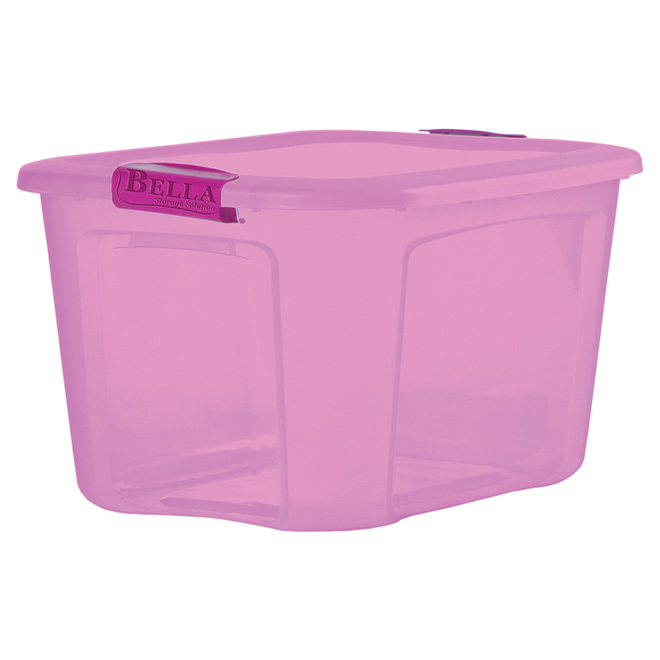 Bac de rangement de 37,8 l - Rose
