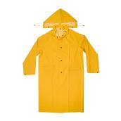 Manteau de pluie avec capuchon détachable jaune, grand