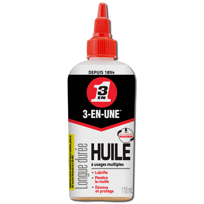 Huile avec bec verseur télescopique 3 en 1, 118 ml