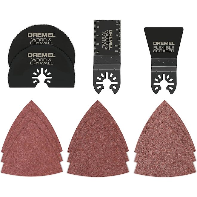 Accessoires pour outil oscillant « Multi-Max », 14 pièces