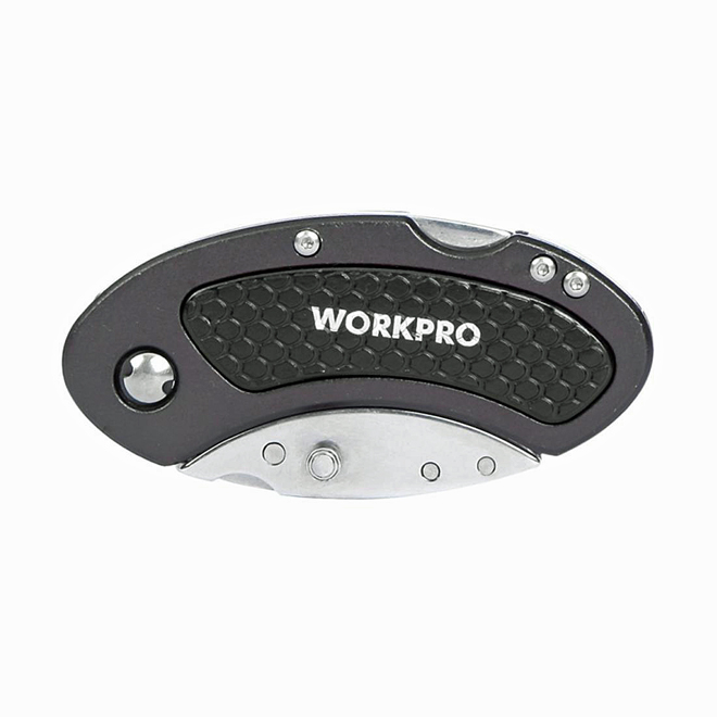 Black Utility Knife with Quick-Change Mechanism