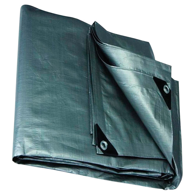 Bâche en polyéthylène, gris - 20 pi x 30 pi