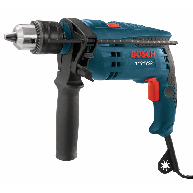 Variable Speed Hammer Drill Kit - 7 A - 1/2''