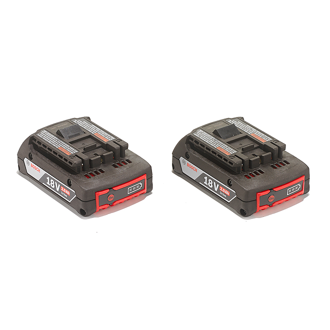 Batterie Slim Pack Lithium-Ion, 18 V, 2,0 Ah, paquet de 2