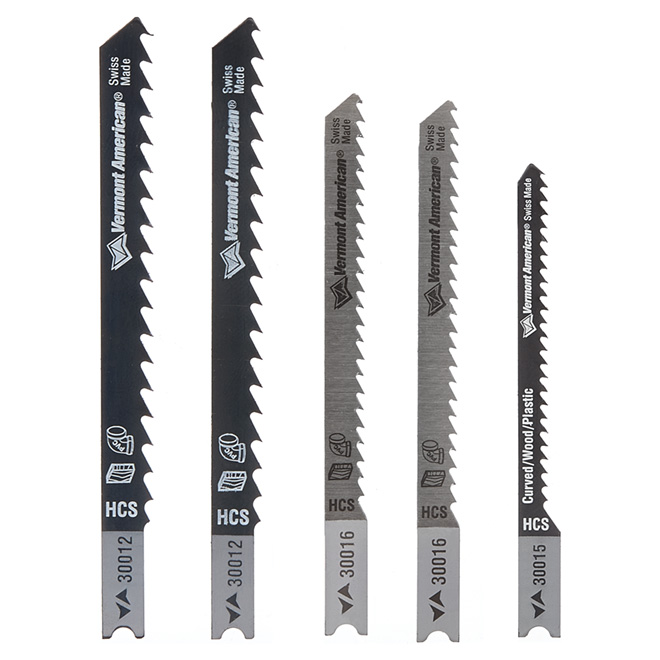 Black Carbon Steel U-Shank Jigsaw Blades