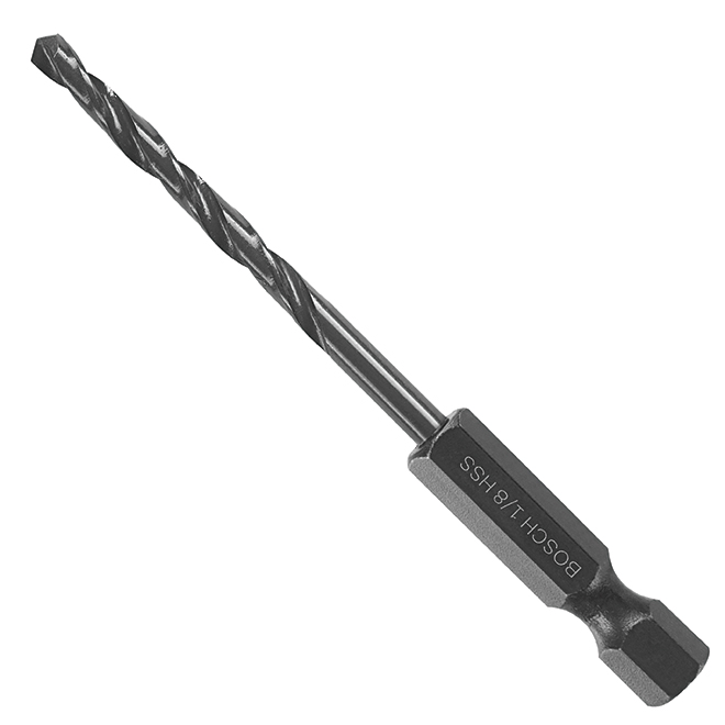 Black Oxide Impact Drill Bit - 1/8"